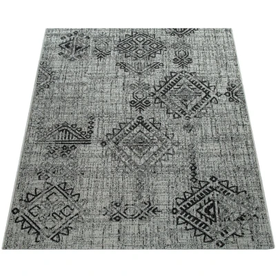 Abbildung von Paco Home Läufer Coco 204, rechteckig, Höhe: 5 mm, Teppich Läufer, Rauten Muster, Vintage Design, Outdoor geeignet
