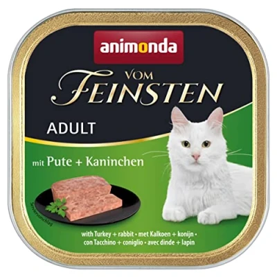 Abbildung von vom Feinsten Katzenfutter nass mit Rind + Huhn (32 x 100g), ohne Getreide und Zucker von animonda, mitfrischen, fleischlichen Zutaten