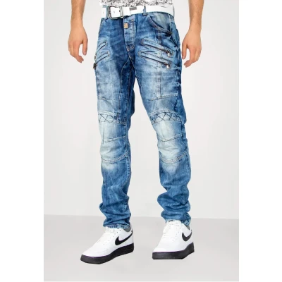 Abbildung von Cipo &amp; Baxx Jeans Straight Leg, Herren, Größe: 36x34, Blue