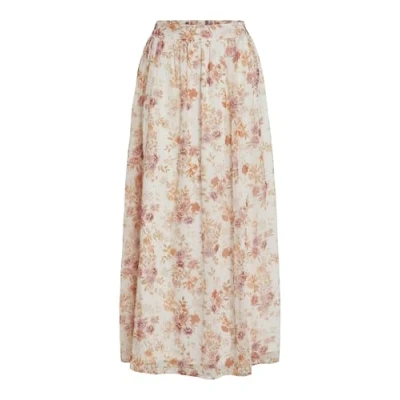 Abbildung von VILA Vifalia Skirt Alinienrock, Damen, Größe: 38, Birch/red/orange
