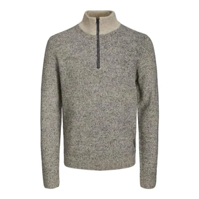Abbildung von Jack &amp; Jones Jcospace HALF ZIP Strickpullover, Herren, Größe: XL, Peyote