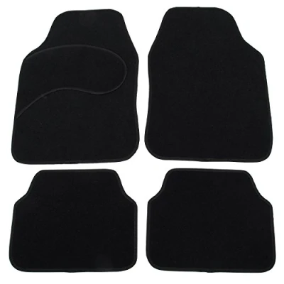 Abbildung von eSituro Universal Auto Fußmatten Automatten aus Teppich Schwarz SCM0083