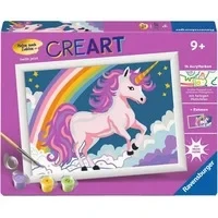 Abbildung von Ravensburger CreArt 23996 Pinkes Einhorn Malen nach Zahlen für Kinder ab 9 Jahre, Ostergeschenke Kleines Geschenk zu Ostern