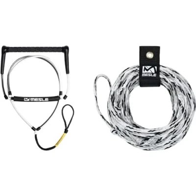 Abbildung von Wasserski Leine Easy Up mit Hantel Monoski Starthilfe schwarz weiss