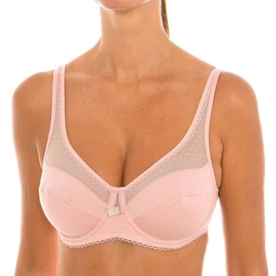 Abbildung von Dim Damen Avec Armatures Generous Coton Bio X1 BH, Tonrosa, 75C