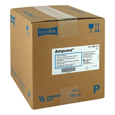 Abbildung von Ampuwa Plastikflasche Injektions /infusi 10X500 ml