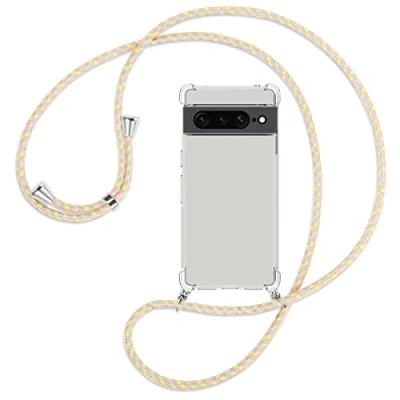 Abbildung von mtb more energy® Handykette kompatibel mit Google Pixel 7 Pro Vintage Flowers Smartphone Hülle zum Umhängen Anti Shock Full TPU Case