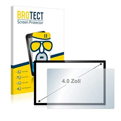 Abbildung von BROTECT 4&quot; Entspiegelungs Schutzglas für Touch Panel PCs mit 4,0 Zoll (89 x 50.2 mm, 16:9) Schutz Folie Panzerfolie Glas Matt [Kratzfest 9H]