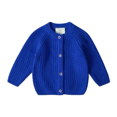 Abbildung von Stellou &amp; friends Unisex Strickjacke für Kinder, Größe: 98/104, Blue