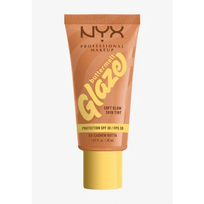 Abbildung von NYX Professional Makeup Buttermelt Glaze Foundation 03 Cashew Butta mit LSF 30 flüssige pflegender Mango und Sheabutter, ml