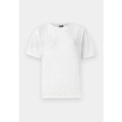 Abbildung von pieces Kurzarmshirt &quot;PCABBY SS BROD ANG TEE NOOS BC&quot;, aus Lochspitze