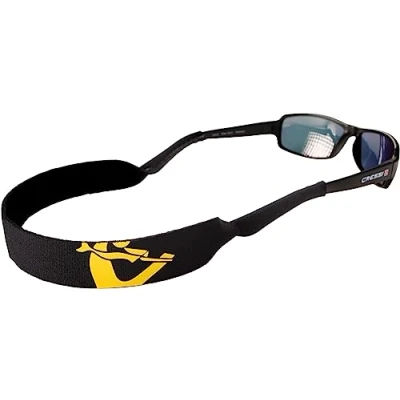 Abbildung von Cressi Unisex Adult Eyewear Neo Retainer Schwimmendes Neoprenband für Brillen, Schwarz/Gelb, Einheitsgröße
