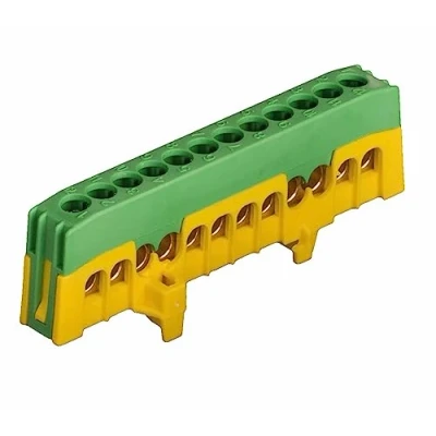 Abbildung von Erdungsklemme PE12 F2, 12 x 16 mm², grün/gelb