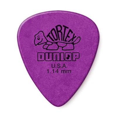 Abbildung von DUNLOP Tortex Standard 1.14 mm violett, Packung mit 24 Plektren (418F114)