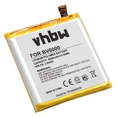 Abbildung von vhbw Akku kompatibel mit Blackview BV6000, BV6000S Handy Smartphone Telefon (4200mAh, 3,8V, Li Polymer)