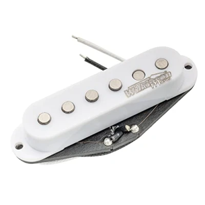 Abbildung von Wilkinson Vintage 60&#039;s Staggered Alnico 5 Single Coil Hals Tonabnehmer Pickup für Strat Style E Gitarre, Weiß