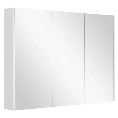 Abbildung von COSTWAY Spiegelschrank Badezimmer, Badezimmerspiegel mit verstellbaren Ablagen, Badezimmerspiegelschrank weiß, Wandschrank Spiegel, Hängeschrank 90 x 11 65 cm