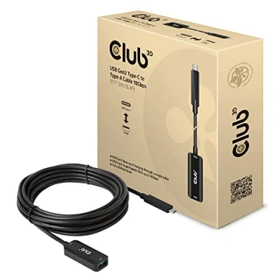 Abbildung von Club3D CAC 1536 USB Gen2 Typ C auf A Kabel 10Gbps St./B. 5m