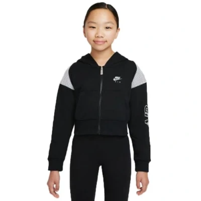 Abbildung von Nike Unisex Kinder Air Ft Jacke, Black/White/Lt Smoke Grey, 13 Jahre EU