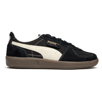 Abbildung von Puma Palermo Vintage Unisex Sneaker low, Größe: 44.5, Black/frosted ivory Leder und textil