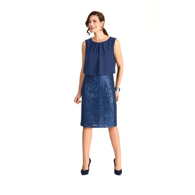 Abbildung von HERMANN LANGE Collection 2 in 1 Kleid, mit Pailletten Rock