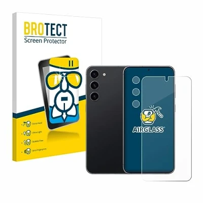 Abbildung von BROTECT Schutzglas für Samsung Galaxy S23 (Display+Kamera) Schutzfolie Panzer Folie Glas [Extrem Kratzfest 9H, Anti Fingerprint, Ultra Transparent]