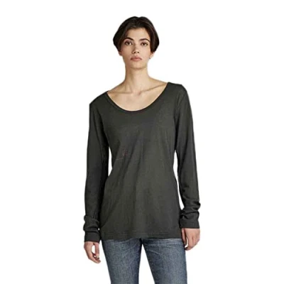Abbildung von G Star Adjustable Sleeve SLIM Langarmshirt, Damen, Größe: Small, Cloack