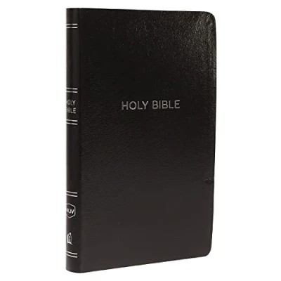 Abbildung von NKJV, Thinline Reference Bible, Leather Look, Black, Red Letter, Comfort Print: Holy New King James Version