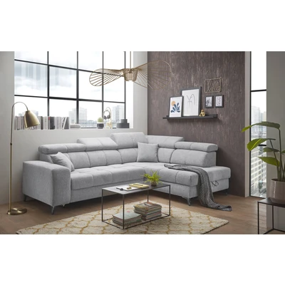 Abbildung von ED EXCITING DESIGN Ecksofa &quot;Sydney L Form&quot;, (2 St.), frei im Raum stellbar, mit Bettkasten, inkl. Kopfteilverstellung