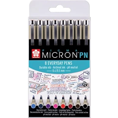 Abbildung von Sakura Pigma Micron PN 8 schrijfpennen