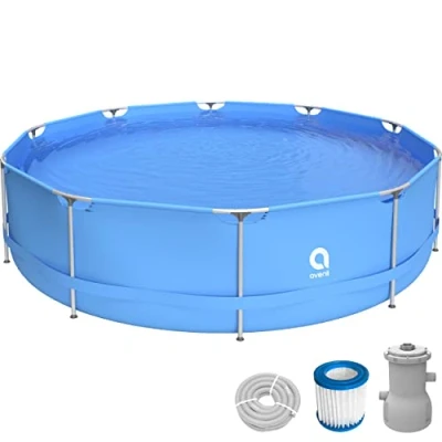 Abbildung von Frame Pool Komplettset rund 360x76 cm blau mit Filterpumpe
