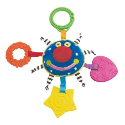 Abbildung von Manhattan Toy Whoozit Orbit Beißring Weiche Aktivität und Reise Spielzeug Teether and Travel mehrfarbig
