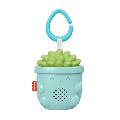 Abbildung von Fisher Price GRV07 Beruhigende Pflanzenspieluhr für unterwegs, Tragbarer Klangerzeuger, Babyspielzeug ab 0 Jahren
