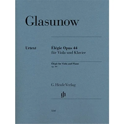Abbildung von Élégie Opus 44 für Viola und Klavier: Besetzung: Klavier (G. Henle Urtext Ausgabe)