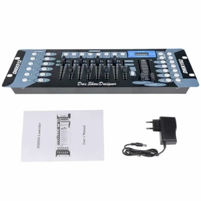 Abbildung von DMX 512 Controller Konsole, 192 Kanäle DJ Licht Konsole MINI Lichtpult für Party Disco Moving Head Bühnen Lampe Operator Ausrüstung (Dreifarbig)