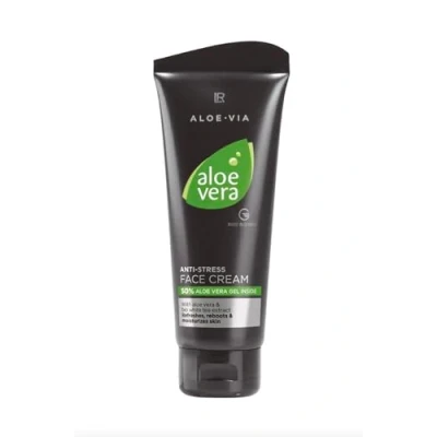 Abbildung von LR Aloe Vera Anti Stress Face Cream, leichte und erfrischende Männer Creme für das Gesicht, 100ml