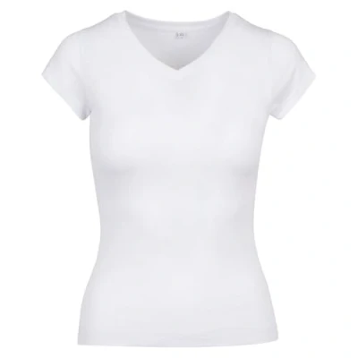 Abbildung von Build Your Brand Womens BY062 Ladies Basic Tee T Shirt, Weiß, XXL
