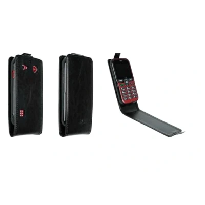 Abbildung von caseroxx Handy Hülle Flip Cover kompatibel mit Doro Leva L10 / L11, Smartphone Tasche in schwarz