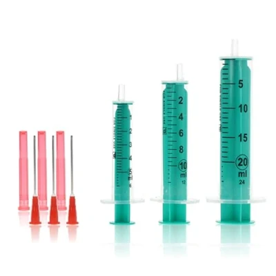 Abbildung von Horn Medical Spritzen Set für Hobby &amp; Heimwerken, mit stumpfen Nadeln, 3er (5 ml, 10 20 ml Spritze 3x Kanüle)