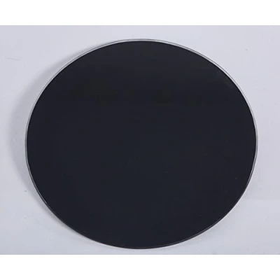 Abbildung von Euro Tische Glasplatte rund universell einsetzbar Glasscheibe mit 6mm ESG Sicherheitsglas perfekt geeignet als Tischplatte/Bodenplatte 30cm / 40cm 50cm (Schwarz, 40 cm)