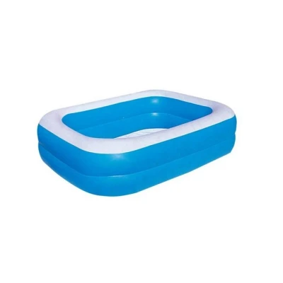 Abbildung von Bestway Pool Schwimmbecken aufblasbarer Pool, 211 x 132 46 cm, Blau/Weiß
