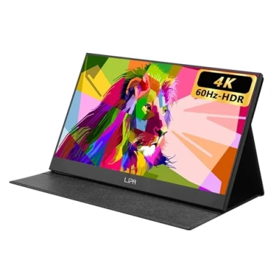 Abbildung von Lipa AX 60 Portable Monitor 4K Ultra HD 15,6 Zoll Tragbarer Gaming 3840 x 2160 UHD für Laptop Externer Bildschirm