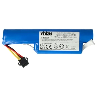 Abbildung von vhbw passend für Vileda VR 102, ONE Saugroboter (2200 mAh, 10,8 V, Staubsauger Akku Li Ion 2200 mAh (10,8 V)