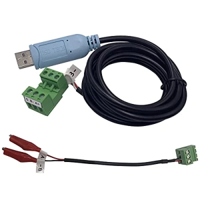 Abbildung von DSD TECH SH U15 USB zu RS485 Kabel mit Krokodilklemmen