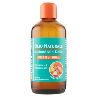 Abbildung von GEOMAR Reines Süßmandelöl, Nährend und Elastisch, 100% Natürlich, Made in Italy, 250 ml