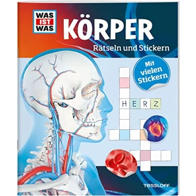 Abbildung von WAS IST Rätseln und Stickern: Körper: Mit vielen Stickern! (WAS Rätselhefte)