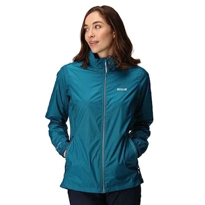 Abbildung von Regatta Corinne Regenjacke / wasserabweisende Jacke, Damen, Größe: 36, Gulfstream