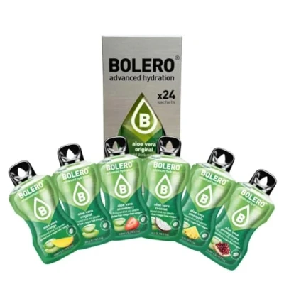 Abbildung von Bolero ALOE VERA MIX 24x3g Saftpulver ohne Zucker, gesüßt mit Stevia + Vitamin C geeignet für Kinder, Sportler und Diabetiker glutenfrei veganfreundlich der Geschmack gemischter Beeren…