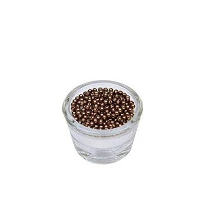 Abbildung von 200 Perlen 4mm braun 870 // Kuststoff Bastelperlen Drahtsterne Wachsperlen Perlenkette