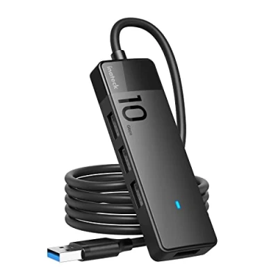 Abbildung von Inateck Laptop Dockingstation USB 3.2 Hub mit 100cm Kabel, 4 A Ports